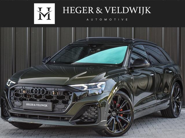 Audi Q8 60 TFSI e quattro Pro Line S Competition | B&O advanced | Audi exclusive | 5 jaar garantie | Panoramadak | massage stoelen | 4 wiel besturing | Alcantara hemel | Soft-close | Elektr. Trekhaak | Achteras besturing | Oled achterlichte