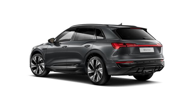 Audi Q8 e-tron 55 quattro Advanced Edition 115 kWh Panoramadak - Trekhaak - Privacy glas - Stoelverwarming vóór - Uitgebreide interieurvoorverwarming - B&O - Achterruitrijcamera - Verkeersbordherkenning -