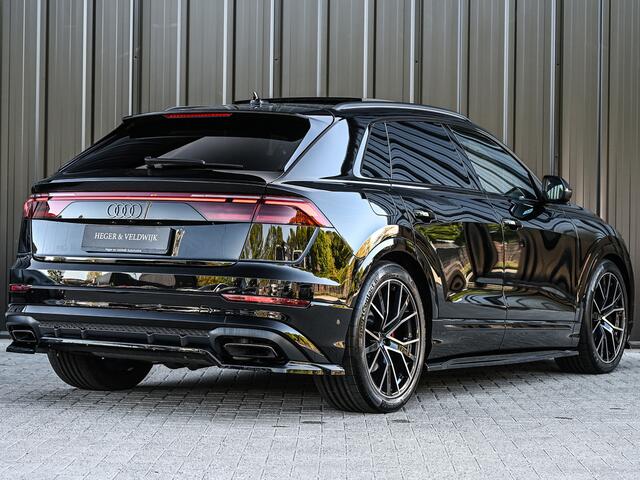 Audi Q8 55 TFSI e quattro Pro Line S | Memory seats | 360 Camera | Keyless | Soft close | Adaptive cruise | Panoramadak | B&O sound | Achterbank verwarmd | Ambiance interieur | El. trekhaak