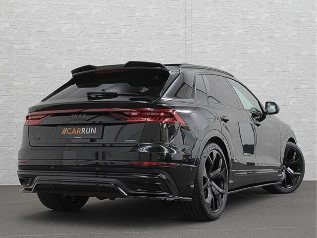Audi Q8 60e 462PK Competition Plus | RS-Seats | Carbon | B&O | 360 Camera | ACC | Panorama | Valcona Leder | 23" Audi Sport | Luchtvering | Keyless-Entry | Tour-Pakket | Lane & Side assist | Bovag Garantie.