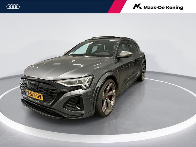 Audi Q8 e-tron SQ8 507pk Quattro 115 kWh · SOH 94% · 360 Camera · B&O Audio · Luchtvering · Panoramadak · Valcona Leder · Elek. Voorstoelen · 22'' Inch ·