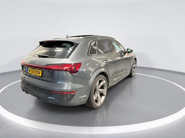 Audi Q8 e-tron SQ8 507pk Quattro 115 kWh · SOH 94% · 360 Camera · B&O Audio · Luchtvering · Panoramadak · Valcona Leder · Elek. Voorstoelen · 22'' Inch ·