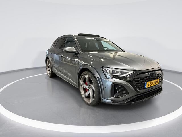 Audi Q8 e-tron SQ8 507pk Quattro 115 kWh · SOH 94% · 360 Camera · B&O Audio · Luchtvering · Panoramadak · Valcona Leder · Elek. Voorstoelen · 22'' Inch ·