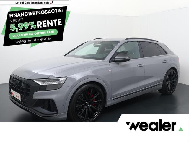 Audi Q8 60 TFSI e quattro Pro Line S Competition | 462 PK | SoH 100% | Matrix LED koplampen | Head-up display | 23" LM velgen | Dodehoek detectie | Adaptive cruise control | Luchtvering |