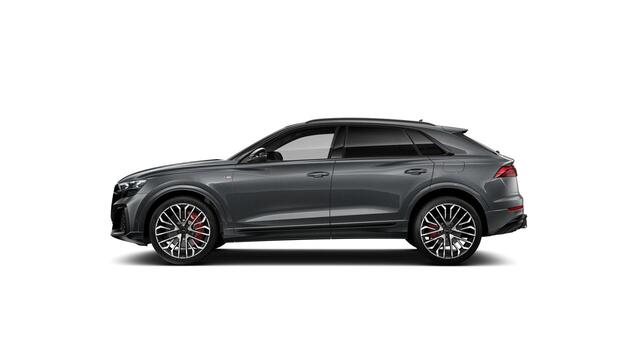 Audi Q8 60 TFSI e quattro Pro Line S Competition | 490 PK | SoH 100% | Trekhaak | Panoramadak | Matrix LED laser koplampen | Head-up display | Vierwielbesturing | Luchtvering |