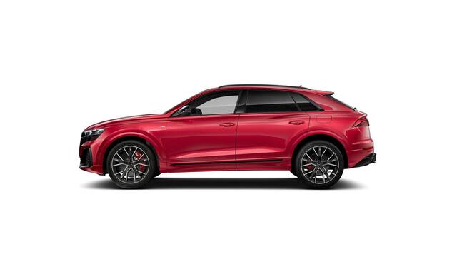 Audi Q8 60 TFSI e quattro Pro Line S Competition | 490 PK | SoH 97% | Trekhaak | Panoramadak | Bang & Olufsen Advanced Soundsystem | Matrix Laser koplampen | Vierwielbesturing | Nachtzicht | S line | Head-up display | 22" LM velgen |
