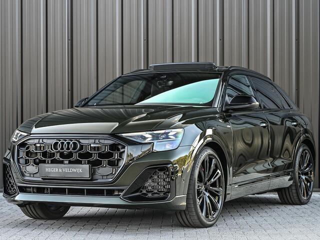 Audi Q8 60 TFSI e quattro Pro Line S Competition | B&O advanced | Audi exclusive | 5 jaar garantie | Panoramadak | massage stoelen | 4 wiel besturing | Alcantara hemel | Soft-close | Elektr. Trekhaak | Achteras besturing | Oled achterlichten