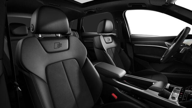 Audi Q8 e-tron 55 quattro Advanced Edition 115 kWh S line interieur - Panoramadak - Adaptieve Cruise Control - Audi virtual mirrors - Stoelverwarming vóór - Elektrisch verstelbaar stuurwiel - Uitgebreide interieurvoorverwarming -