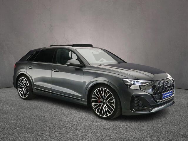 Audi Q8 55 TFSI e quattro Pro Line S | Trekhaak | Luchtvering | Panorama Dak | Adaptieve Cruise | Camera | Matrix Led | B&O 3d | Stoelen-pakket | Memory-pakket | Spiegel-pakket | Tour pakket | Trekhaak-pakket | Assistentie Pakket Plus | Memory-pakket | Assistenti