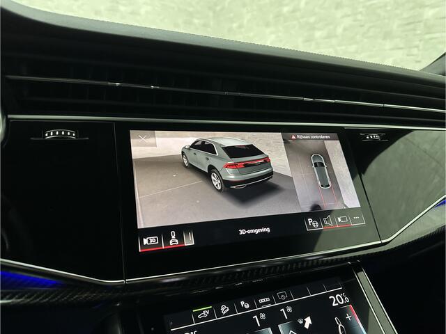 Audi Q8 60e 462PK Competition | RS-Stoelen | 360 Camera | ACC | Carbon | Panorama | Massage | Ventilatie | B&O Sound | Matrix-LED | Luchtvering | Alcantara Hemelbekleding | Stoelverwarming V+A | Sfeerverlichting | Keyless-Entry | ISO-Glas | Bovag Garantie | 22" L