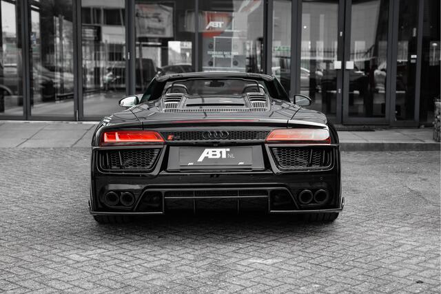 Audi R8 Spyder ABT V10 Plus | ABT Race package | ABT GR20 Forged velgen | ABT Exclusive carbon side pods | | Keramisch | Magnetic ride | Carbon in- en exterieur | B&O | Comfortsleutel