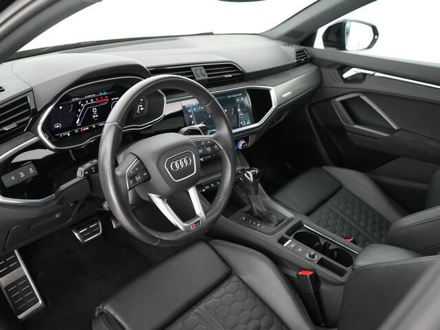 Audi RS Q3 RSQ3 Sportback 400pk TFSI |dealer onderhouden|panoramadak|RS-stoelen|360 camera|ACC||stoelverwarming|Matrix-LED|ektrische klep|blind spot|keyless|virtual cockpit|