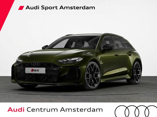 Audi RS5 Avant e-hybrid 470 kW 639 pk | Audi Sportpakket | Dark Olive Porsche kleur | Panorama-glasdak | Head-up display |