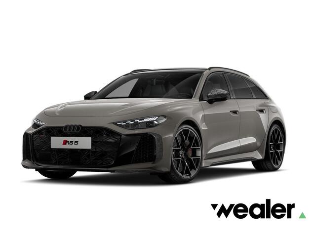 Audi RS5 Avant RS 5 Avant e-hybrid 470 kW / 639 PK Avant 8 versn. | RS keramische remmen brons | Panorama-glasdak | RS sportstoel plus dinamica/leder zwart groene accenten | Head-up display |