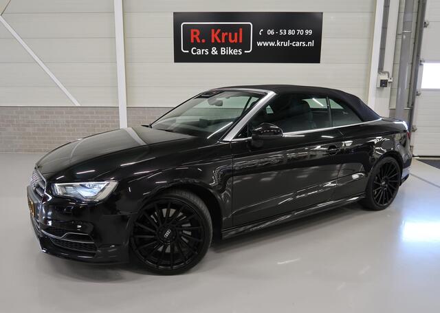 Audi S3 Cabriolet 2.0 TFSI S3 quattro Zwart Leer Navigatie 19 inch Boekjes/facturen aanwezig Camera Adaptieve Cruisecontrol B&O DriveSelect Magnetic Ride Sportstoelen Nette auto! cabrio