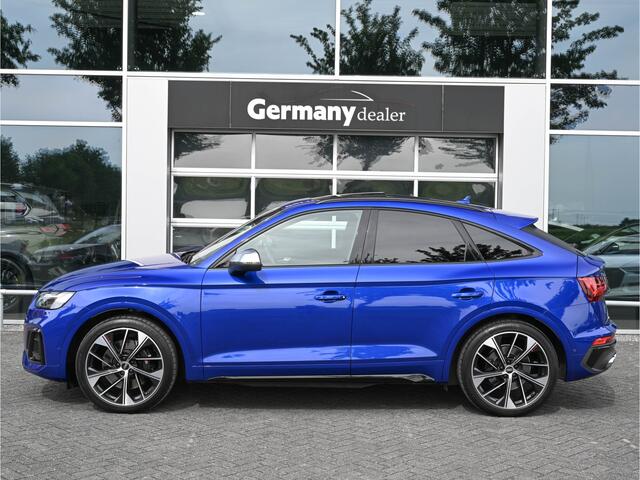 Audi SQ5 Sportback 3.0TDI 342 pk Quattro Ultra Blauw Luchtvering Pano Carbon 360Cam B&O Sfeerverl Trekh.