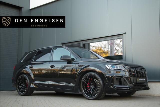 Audi SQ7 4.0 TFSI 650 PK ABT Widebody | ACC | Massage | 360 Cam | Panorama | Achterasbesturing | Lane & Side Assist | Alcantara Quattro | E.TH 3500KG | Softclose | 22" | Stuurverwarming | Lederpack | Stoelventilatie + Massagestoelen | Keyless-Entry | Isolatie Glas