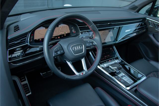 Audi SQ7 4.0 TFSI 650 PK ABT Widebody | ACC | Massage | 360 Cam | Panorama | Achterasbesturing | Lane & Side Assist | Alcantara Quattro | E.TH 3500KG | Softclose | 22" | Stuurverwarming | Lederpack | Stoelventilatie + Massagestoelen | Keyless-Entry | Isolatie Glas