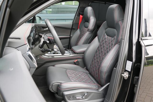 Audi SQ7 4.0 TFSI 650 PK ABT Widebody | ACC | Massage | 360 Cam | Panorama | Achterasbesturing | Lane & Side Assist | Alcantara Quattro | E.TH 3500KG | Softclose | 22" | Stuurverwarming | Lederpack | Stoelventilatie + Massagestoelen | Keyless-Entry | Isolatie Glas