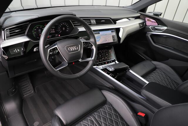 Audi e-tron Sportback 55 S quattro 95 kWh | 408PK | Luchtvering | Head-up | Keyles-go | Sfeerverlichting | B&O | Matrix-led | S-Stoelen | Leder | 2020.