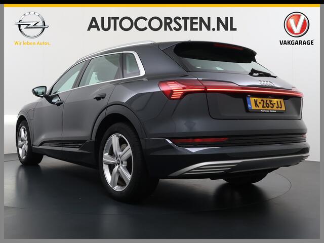 Audi e-tron 313pk Quattro Leer PanoDak Adaptive.Cruise Camera Elek.Stoelen+Memory+Verwarmd Navi Ecc Pdc Stoelverwarming Elek.Achterklep AWD Led Bluetooth Rijstrooksensor WiFi Lmv 4WD SOH 91% Business Edition Plus 71kWh Origineel Nederlandse Auto 1800kg trekvermogen!