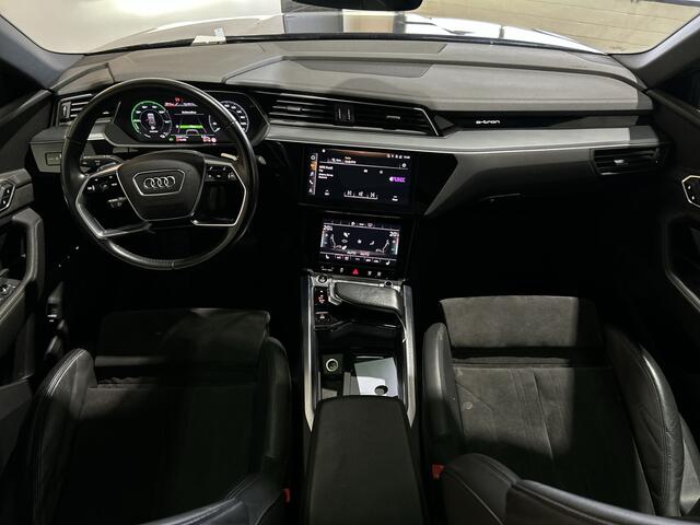Audi e-tron Sportback 55 quattro Business edition Plus 95 kWh | Panoramadak } voorstoelen verwarmd Soh (batterijcheck) Waarde 91,0 %