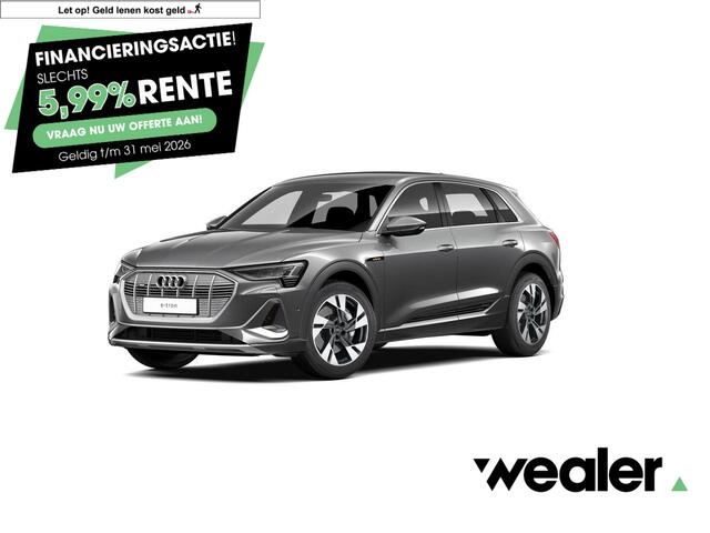 Audi e-tron 55 quattro S edition 95 kWh | 408 PK | SoH 100% | Matrix LED koplampen | Bang & Olufsen premium | Lederen S line bekleding | Climate control |