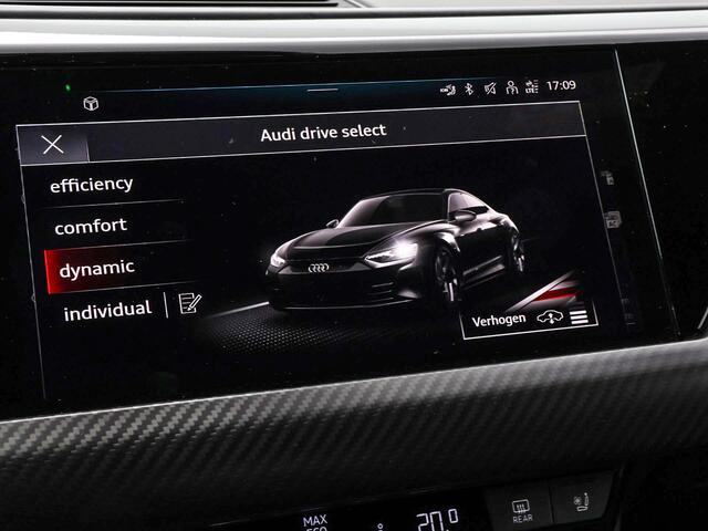 Audi e-tron GT RS 93 kWh 600pk · SOH 94% · Carbon Optiekpakket · Nachtzichtassistent · Vierwielbesturing · Laser LED Matrix · Luchtvering · Voorstoelen met massagefunctie & ventilatie ·