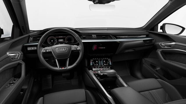Audi e-tron Sportback S quattro 95 kWh | 503 PK | SoH 100% | Trekhaak | Panoramadak | Top View 360° | Head-up display | Luchtvering |