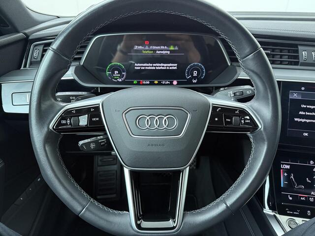 Audi e-tron 55 quattro Advanced edition Plus 95 kWh | 408 PK | SoH 100% | Adaptive cruise control | Luchtvering | Area view 360 | Stoelverwarming V+A | Dodehoek detectie |