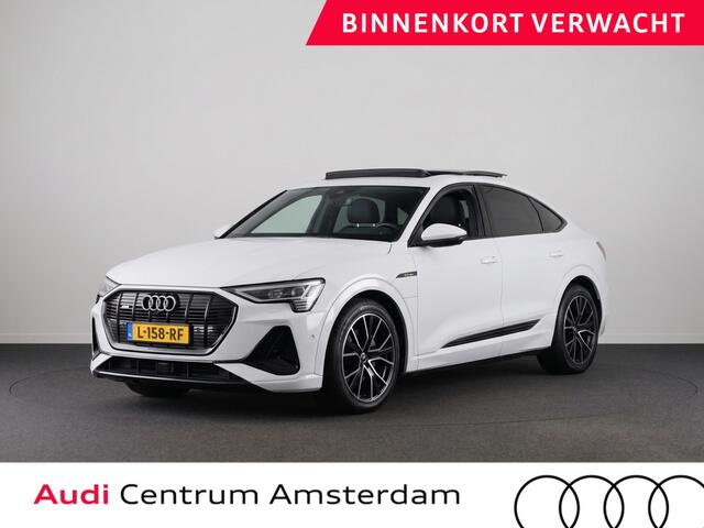 Audi e-tron Sportback 55 quattro S edition 95 kWh 408 pk | SOH 91,49% | Navigatie | Panoramadak | Parkeersensoren | Achteruitrijcamera | Elektr. voorstoelen | Lichtmetalen velgen 22" | Luchtvering | S-Line |