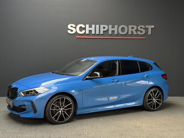 BMW 1-SERIE 118i M-Sport vol Leer 19 inch Bovag garantie Apple Carplay Misano bleu