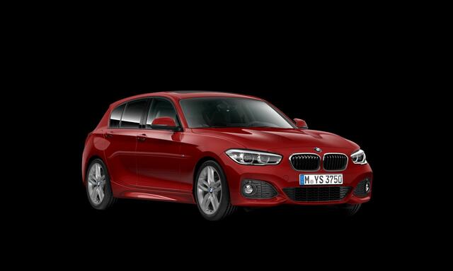 BMW 1-SERIE 118i Aut. | M-Sport | NaviProf | Schuifdak | Leder | H&K | 18"LM | NL Auto | Melbourne Red