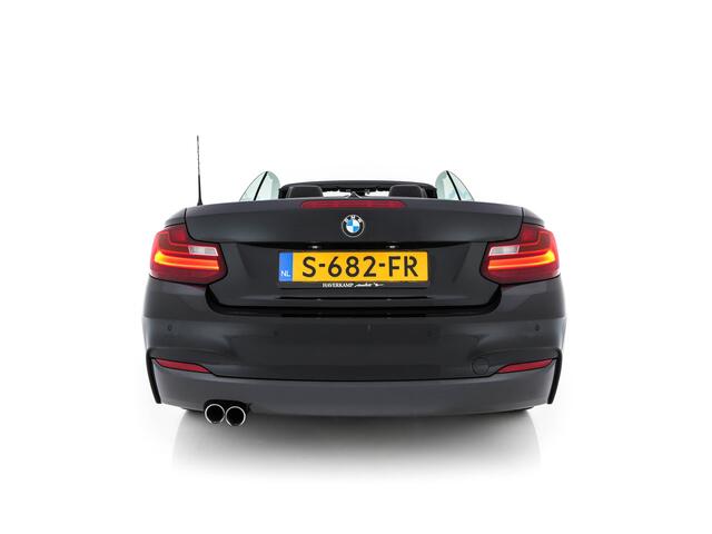 BMW 2-SERIE Cabrio 220d Sport M-Sportpack Aut. *FULL-LEATHER | XENON | HARMAN/KARDON | MEMORY-PACK | HEATED-SPORTSEATS | NAVI-FULLMAP | DAB+ | ECC | PDC | 19''ALU*