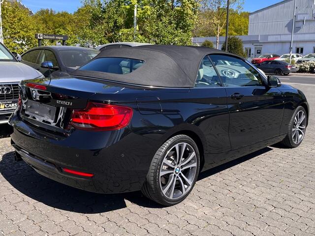 BMW 2-SERIE Cabrio 220iA SPORTLINE ** ADAPT. LED, BEIGE LEDER, NAVI PROF, CAMERA, 18-inch LMV ** UNFALLFREI - Slechts 45.900km. ** ** INFORMEER OOK NAAR ONZE AANTREKKELIJKE FINANCIAL-LEASE TARIEVEN **