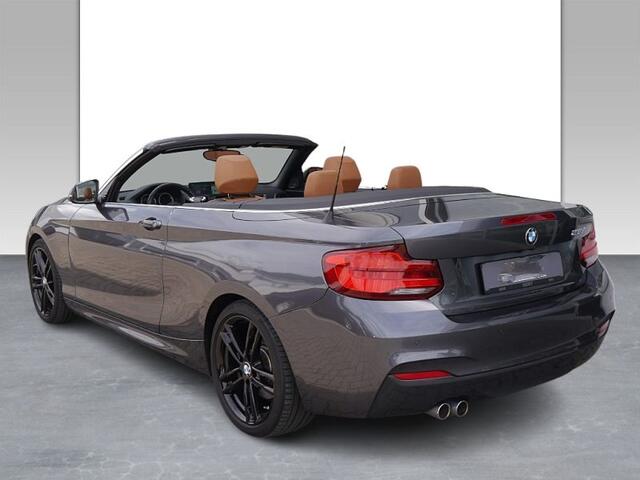BMW 2-SERIE Cabrio 230iA M-SPORT ** LED, NAVI+, COGNAC LEDER, TREKH, SPIEGEL, ALARM, H&K ** UNFALLFREI - BMW ONDERH. ** ** INFORMEER OOK NAAR ONZE AANTREKKELIJKE FINANCIAL-LEASE TARIEVEN **