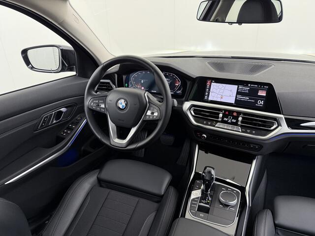 BMW 3-SERIE 320i 2.0T 184pk AUT-8 Navi-Pro Apple Carplay Android Bordherk. Sport Line Shadow-Line Sportstoel+ 1/2 Leer PDC-a+v Teleservice Dual-ECC Business Edition HiFi+9speakers Drive-Assist LED Connected-Services LED Live Cockpit Pro Active guard DAB WiFi 1600kg t