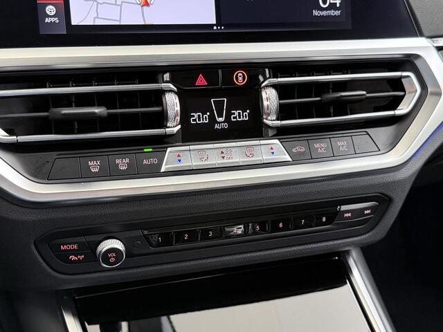 BMW 3-SERIE 320i 2.0T 184pk AUT-8 Navi-Pro Apple Carplay Android Bordherk. Sport Line Shadow-Line Sportstoel+ 1/2 Leer PDC-a+v Teleservice Dual-ECC Business Edition HiFi+9speakers Drive-Assist LED Connected-Services LED Live Cockpit Pro Active guard DAB WiFi 1600kg t