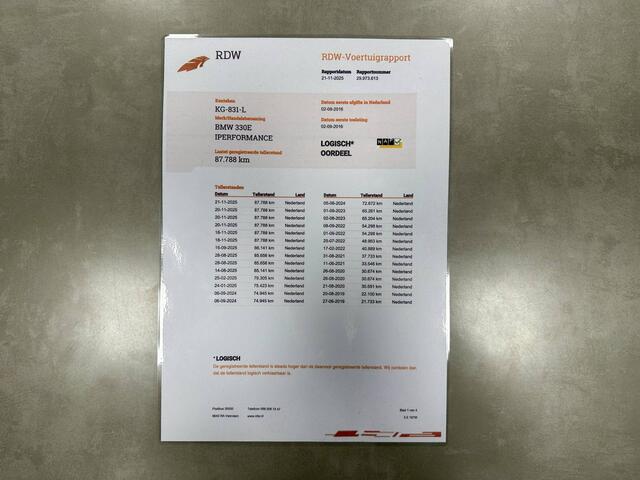 BMW 3-SERIE 330e *M-Sport* HUD / Harman Kardon / Keyless / Stoelverwarming / Adapt. Cruise / Camera / Org.NL!