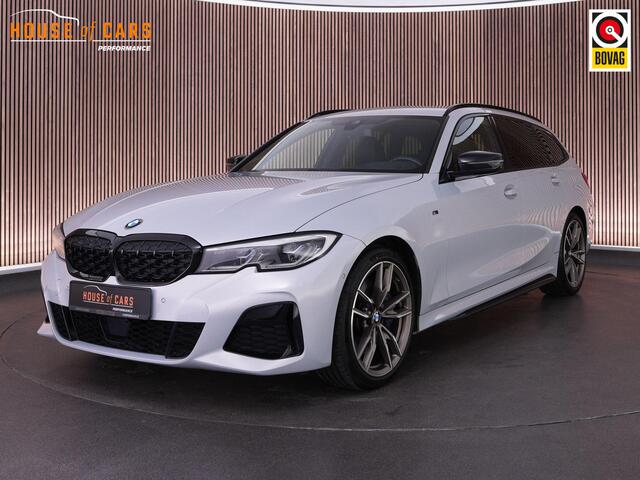 BMW 3-SERIE M340i xDrive Touring 374pk High Executive |Hockenheim Silver|M-sport stoelen|Laser LED|HUD|Apple Carplay|parkeercamera|stoelverwarming|ACC|19" lichtmetalen velgen|
