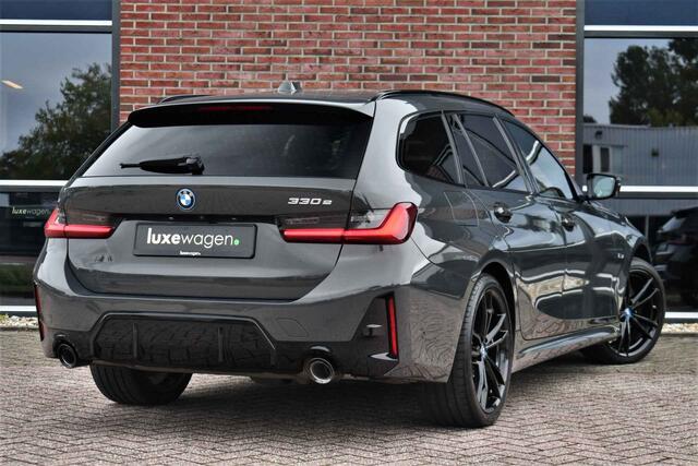 BMW 3-SERIE Touring 330e M-Sport Pano ACC H/K El-zetels HUD Dravitgrau 19inch