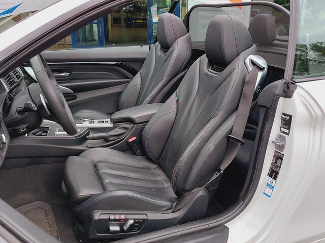 BMW 4-SERIE Cabrio 420i 184pk Automaat High Executive M-Sport | Navi | Harman-Kardon Sound | Clima | Cruise | Leder+Elek.Verstel | Led Koplampen | Keyless Entry | Stoel+Stuur+Nekverwarming | Pdc V+A | 20''lm