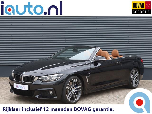 BMW 4-SERIE Cabrio 430i M-Sport High Executive LED/Camera/Head-up/HK/CarPlay/Dakota Leder/Elek. stoel+mem/Carbon/19"