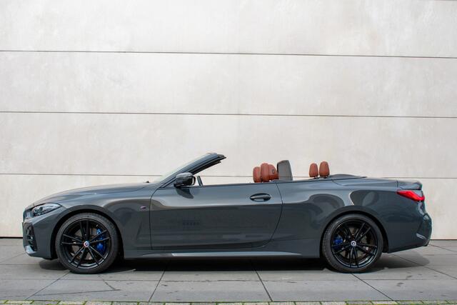 BMW 4-SERIE Cabrio 430i High Executive M-Sport -H&K-19"- Keyless-Nekverw.-Trekhaak-Stuur/Stoelverw-Dravitegrau-