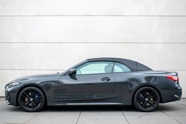 BMW 4-SERIE Cabrio 430i High Executive M-Sport -H&K-19"- Keyless-Nekverw.-Trekhaak-Stuur/Stoelverw-Dravitegrau-