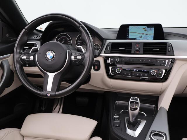 BMW 4-SERIE Cabrio 420i M-SPORT + NEKVERWARMING | HEAD-UP | DAB | HARMAN/KARDON | MEMORY | CAMERA | SPORTSTOELEN