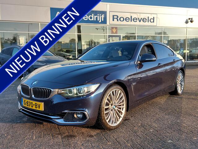 BMW 4-SERIE Gran Coupé 420i 184pk Automaat High Executive Luxury | Origineel NL | Navi | Clima | Cruise | Led Koplampen | Leder+Verwarmd | Licht+Regensensor | Mistlampen | Privacy Glass | 18''lm | Trekhaak