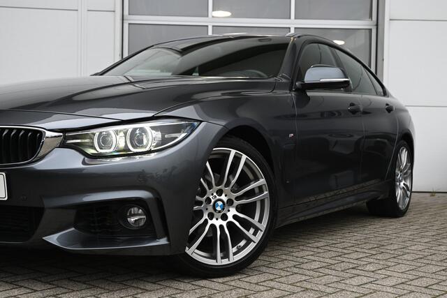 BMW 4-SERIE Gran Coupé 418i High Executive M Sport Automaat / Sportstoelen / Achteruitrijcamera / Adaptief M onderstel / LED / Stoelverwarming / Navigatiesysteem Professional