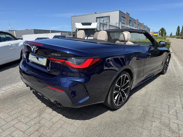 BMW 4-SERIE Cabrio 430i High Executive M sport air scarfe, HiFi systeem, stuur verwarmd, windscherm,