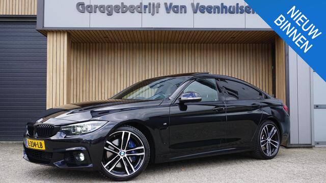 BMW 4-SERIE Gran Coupé 418i 136PK M-Sport Shadow Line Schuif/kanteldak HUD H&K 360-View Trekhaak Leder 19inch LM *NL auto* 1e Eigenaar 37312km!
